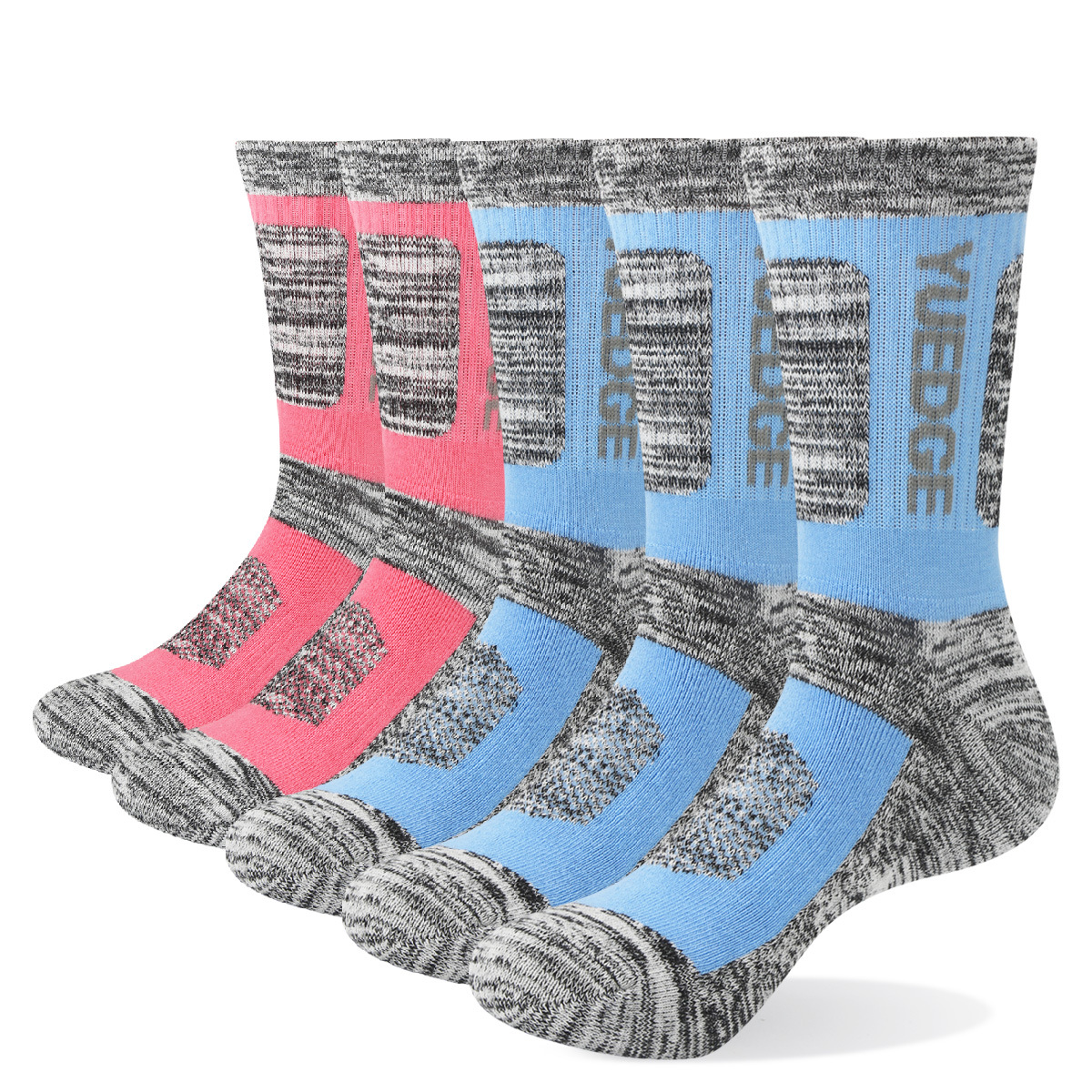YUEDGE 10 Pairs Cotton Sports Leisure Riding Hiking Socks